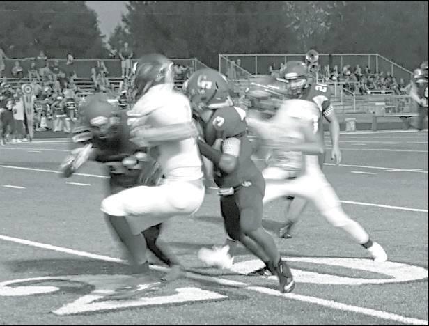 Raymond Moore | The Marlin Democrat<br />          Though the game against Granger started out rough for Chilton the Pirates quickly made second half adjustments that would help catapult them to a 13-6 early season win making them 1-0 to kick off the 2017 season.
