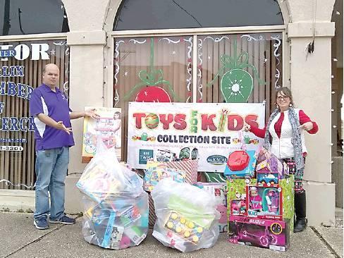 Melinda Foster | The Marlin Democrat          Donations were plentiful this holiday season, allowing for several kids to receive some pretty cool presents come Christmas morning.