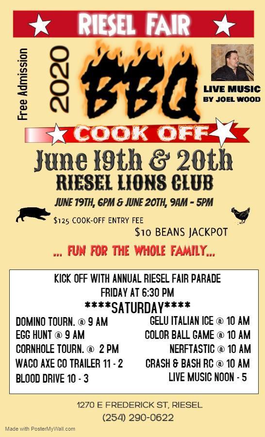 Riesel Lions Club Fair and BBQ Cook Off The Marlin Democrat
