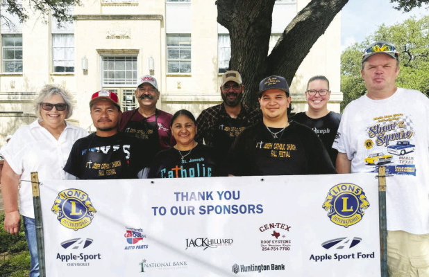 Volunteers from the St. Joseph Catholic Church of Marlin, who were proud sponsors of the car show. Photo by Michael Magouirk.