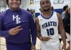 Byreen Steele (left) and Xzavion Taylor (right) after the Marlin vs. Chilton basketball game. Photo Credit