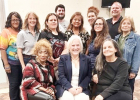 Members of the 2026 Christmas in Marlin Committee L-R Front row: Rhonda Milton, Mayor Susan Byrd, Melissa Mahoney; Second row: Elizabeth Richardson, Chelleye Crow, Jennifer Rosas-Williams, Letitia Estep, Shara Hance, Olga Rosas; Third row: Danny Hance, Al
