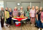 L-R Representing the Community Garden Club are Letitia Estep, Beth Mullins, Terri Glover, a Guest, Nelda Brown, Bettye Trotter, Derinda Austin, Bettye Tarver, Jan Smith, Samenthia Milnes, and Olga Rosas. Courtesy of Letitia Estep