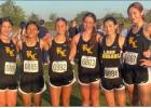 Rosebud-Lott’s varsity girls cross-country team stayed the course in the Varsity Girls 2 Mile Run last Thursday at the Robinson High School Invitational 2025, finishing in 11th place out of 15 teams. Pictured left to right are Camilla Pratt (6886), Flor