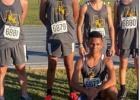 The Rosebud-Lott Junior High cross-country team finished in fourth place out of 17 teams at the Robinson Junior High Invitational 2025 meet, held at Robinson High School in Robinson. Pictured left to right are Rolando Costilla, Jr. (5448), Bowen Moeller (