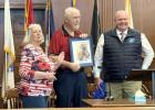 Trudie Asbury, Chairperson of the Falls County Historical Commission and Judge Jay Elliott