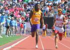 Keyshaun Massington competes in the 200m dash, finshing in 6th. He also competed in the 100m dash, placing 4th.