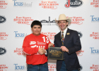 Rodrigo Escobar, Calf Scramble winner at the 2026 Fort Worth Stock Show &amp; Rodeo sponsored by Danny and Vivian Wolf.