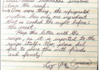 Treasured handwritten recipe received after requesting it for 37 years! Photograph by L. Estep