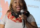 Guest speaker Karen Watson speaks on being A Black Republican in the age of Trump. Elizabeth Richardson photo/Marlin Democrat