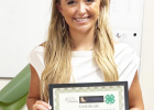 Brooke Skala, a recipient of the Lear Alford and Annice Kuretsch Scholarship. Photo Courtesy of Falls County 4-H Facebook