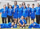 Chilton cross-country teams did very well at the District 17-2A meet held in Axtell last week. The varsity girls earned a third place finish and will advance to regionals. Courtesy of Mr. Mack’s Digital Media Class, Chilton student Zanovia Coleman, phot