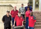 Remember &amp; Honor Memorial Day at the Falls County Courthouse was sponsored by the Falls County Historical Commission and American Legion Post 31. Jim Cathey read a patriotic poem. Robert Killbuck was the main speaker (top) with multiple local veterans