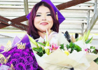 Isabel Gonzalez is all smiles after graduation on Thursday night. Photo Submitted by Eva Garcia