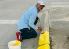 First curb painter,  Lion John Armstrong