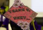 Students decorated their caps in honor of graduation. Pictured is Z'Qualeus Haynes' cap. (Photo by Madison Mahoney)