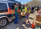 Volunteers from all around the Falls County community and the Central Texas Food Bank came together to distribute two full truckloads of food to those in need on April 24. For more photos, log on to marlindemocrat.com.
