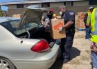 Volunteers from all around the Falls County community and the Central Texas Food Bank came together to distribute two full truckloads of food to those in need on April 24. For more photos, log on to marlindemocrat.com.