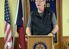 Rotarian Roger Nutt delivers a captivating educational discourse on hymnody. Photograph by L. Estep